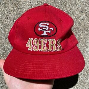 Vintage 90s 49ers Hat Starter Eastport Red Snapback NFL